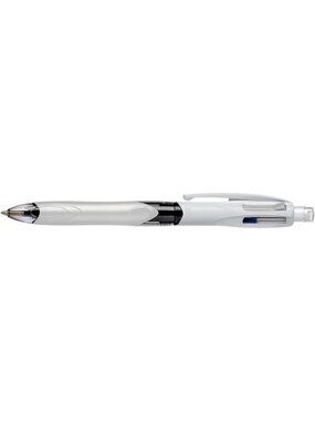 Multifunctional 4 Colors Ballpoint Pen & HB Pencil Set - 12 Pack with Eraser
